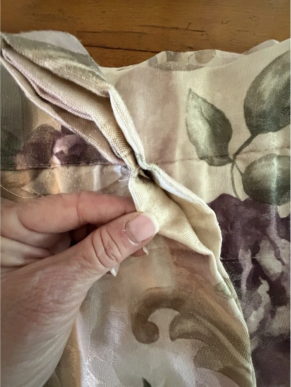 Croscill Chambord Cassis Amethyst Valance 17x78” Set Of 3 Purple Damask Valances